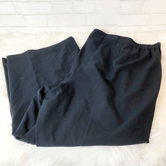 Maggie Barnes Navy Blue Dress Pants Classic Fit Elastic Women's Size 4X NWT - Picture 1 of 4